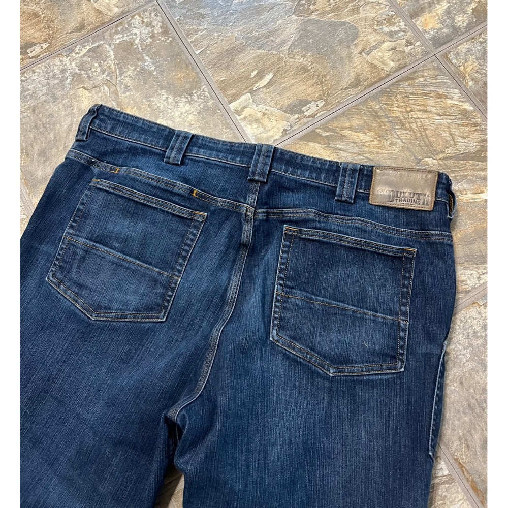 Duluth Trading Co Ballroom Double Flex Jeans Mens 40x30 Blue Stretch - Picture 4 of 9